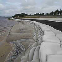I sacchi SoilTain per proteggere il litorale di una spiaggia