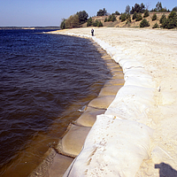 I sacchi SoilTain come stabilizzazione di sponde su spiagge sabbiose