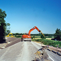 Fase di costruzione di una diga
