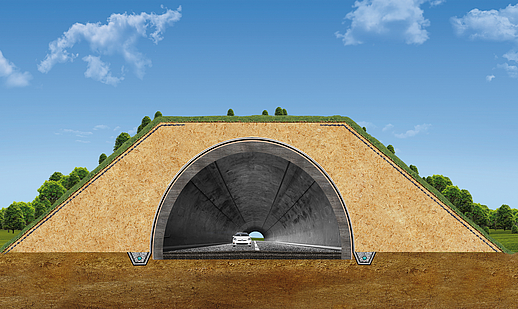 Sigillatura doppia con Tektoseal Clay per una tenuta affidabile della sezione trasversale del tunnel Doppia sigillatura con Tektoseal Clay per una sigillatura affidabile della sezione trasversale del tunnel