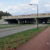 Spalla del ponte in costruzione attiva