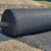 Fortrac geogrid on roll
