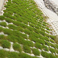 Tappeto in cemento Incomat Crib con protezione ecologica dall'erosione e rinverdimento